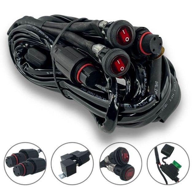 Dual Color Light Bar Harness for Two Lights