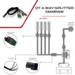 DT Wire Harness Splitter (1 Male, 4 Female)
