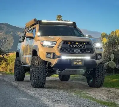 installing Extreme LED single row combo beam lightbar on a Tacoma